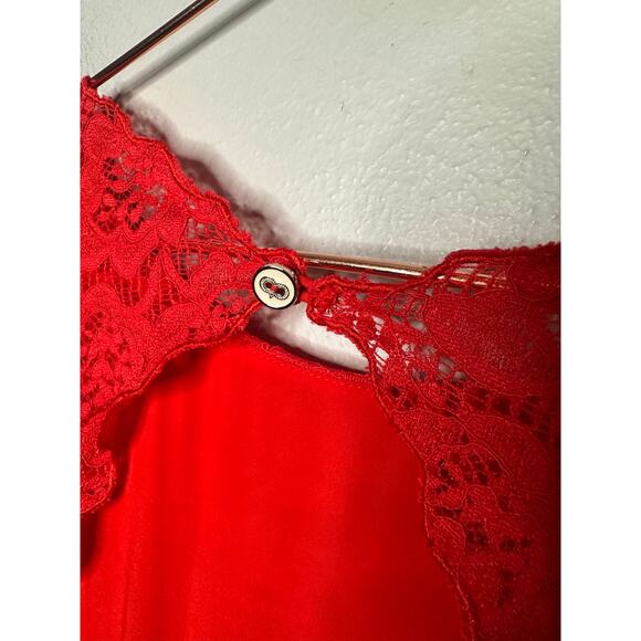 NWT Caroline Constas Red Marguerite Lace Overlay Open Back Mini Dress Size XS - Picture 14 of 15